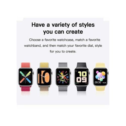 Smart Watch  Waterproof Full Screen Bt Call Music Sport Smart Watch - Black