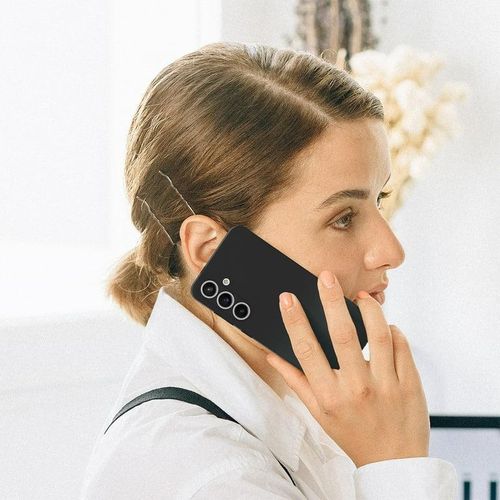 Samsung For Galaxy S24 Phone Case, Shockproof Liquid Silicone Case Full-Body Protective Rugged Rubber Slim Cover with Microfiber Lining for Galaxy S24 (black )