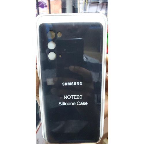 Samsung Galaxy Note 20, Note 20 Ultra 5G Case, Silicone Back Protective Cover-Black