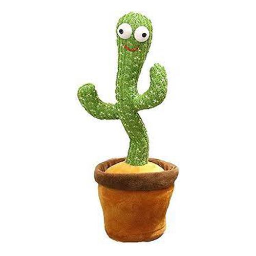 Lovely Kid`s Dancing Cactus Toy Talking Cactus - Green