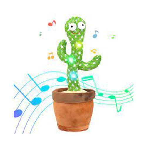 Lovely Kid`s Dancing Cactus Toy Talking Cactus - Green