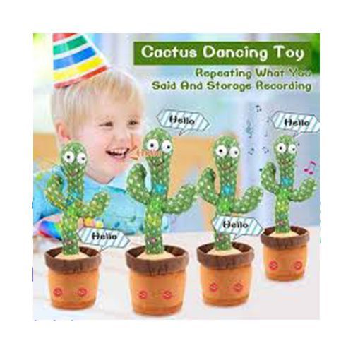 Lovely Kid`s Dancing Cactus Toy Talking Cactus - Green