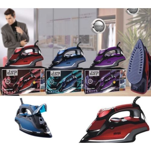 Steam Iron With Ceramic Soleplate-Multicolor
