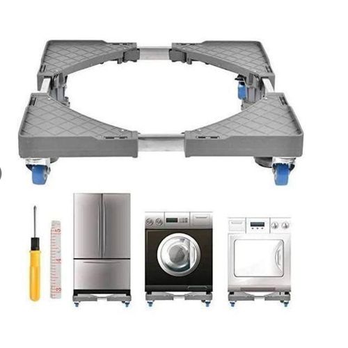 Original Fridge And Washing Machine Stand Mount Mover Base - Black & Grey