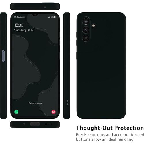 Samsung Galaxy A03, A03s, A03 Core, A04, A04s, A04 Core Silicon Phone Cover Case-Black