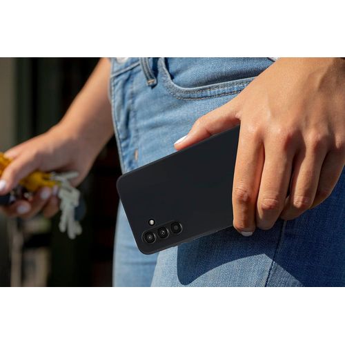 Samsung Galaxy A03, A03s, A03 Core, A04, A04s, A04 Core Silicon Phone Cover Case-Black
