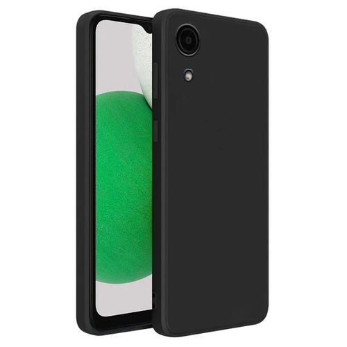 Samsung Galaxy A03, A03s, A03 Core, A04, A04s, A04 Core Silicon Phone Cover Case-Black