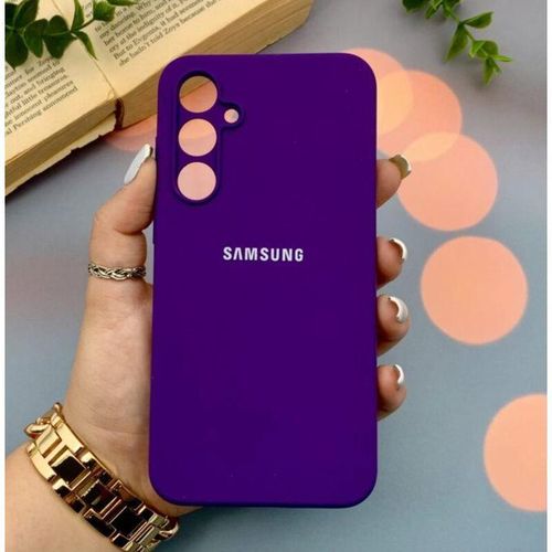 Samsung Galaxy A15 5G Silicone Case , Liquid Gel Rubber Bumper Case With Soft Microfiber Lining Cushion Slim Hard Shell Shockproof Protective Cover For Samsung Galaxy A15 5G  -Purple