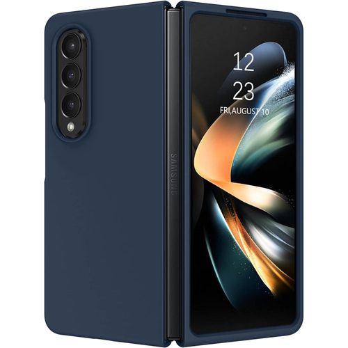 Samsung Galaxy Z Fold 2, 3, 4 5G Liquid Silicone Case , Soft Gel Rubber Ultra Thin Anti-Scratch Design Protective Cover - Blue