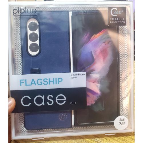 Samsung Galaxy Z Fold 2, 3, 4 5G Liquid Silicone Case , Soft Gel Rubber Ultra Thin Anti-Scratch Design Protective Cover - Blue