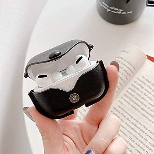 AirPods Pro Litchi Texture Earphone Protective Case(Black)