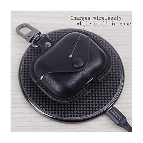 AirPods Pro Litchi Texture Earphone Protective Case(Black)