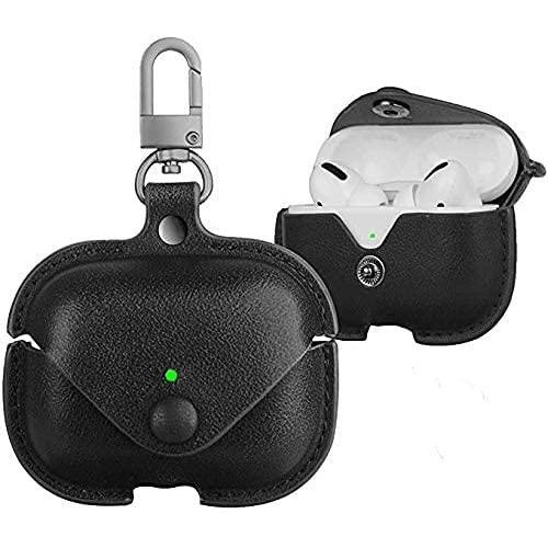 AirPods Pro Litchi Texture Earphone Protective Case(Black)