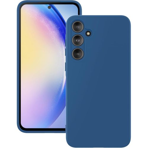Samsung Galaxy A55 5G Case , Liquid Silicone with Soft Anti-Scratch Microfiber Lining Shockproof Protective Cover-Blue