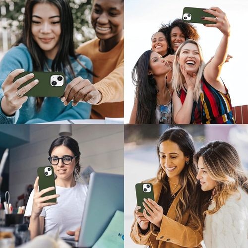 Apple Iphone 11 12 13 14 15 Pro Max X Xs Max Silicone Shockproof Case Cover-Green