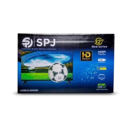 SPJ 32 Inch Frameless Digital TV With InbuiIt Free To Air Decoder - Black