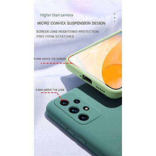 Samsung Galaxy A70, A71, A72, A73 A74 5G Silicon Phone Cover Case-Green
