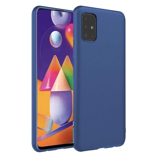 Samsung Galaxy M31s Back Cover Soft Flexible Ultra Silicone Protective-Blue