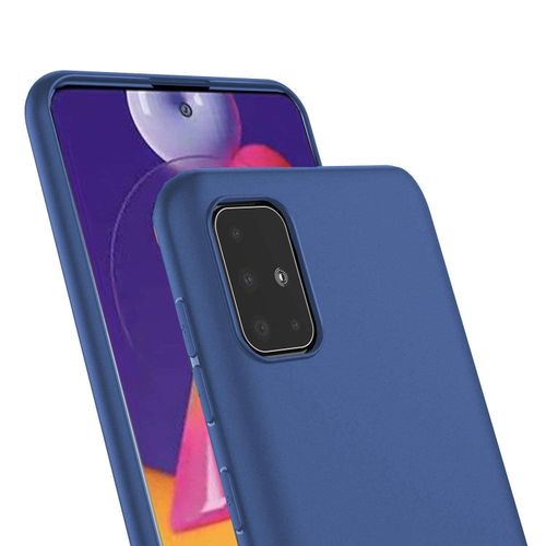 Samsung Galaxy M31s Back Cover Soft Flexible Ultra Silicone Protective-Blue