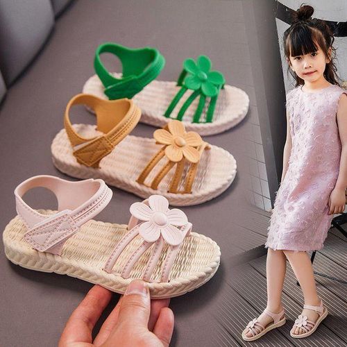 Fashion Baby Girls Cute Summer Princess Sandals Toddler Kid Children Velcro Soft Shoes