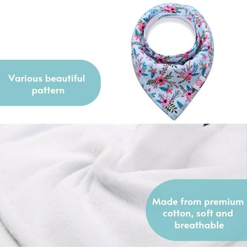 10PCS Baby Bandana Bibs Washable Reusable Cotton Feeder Bibs For Boys Girls NO5124