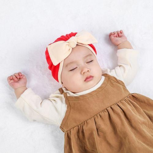 Newborn Baby Girl Hat Cotton Warm Bow Beanie Infant 01 Year