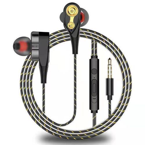 Other In Ear Sports Earphones Wired Headphones With Microphone - Black