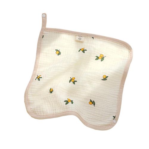 Baby Bandana Drool Bibs Soft and Absorbent Cotton Baby Snap Bibs for Drooling and Teething,Yellow Lemon NO5116