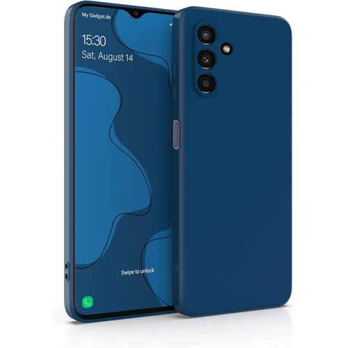 Samsung Galaxy A03, A03s, A03 Core, A04, A04 S, A04 Core Silicon Phone Cover Case-Blue