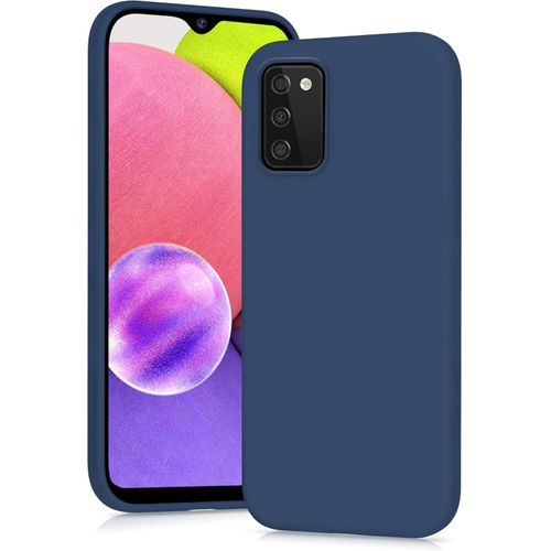 Samsung Galaxy A03, A03s, A03 Core, A04, A04 S, A04 Core Silicon Phone Cover Case-Blue