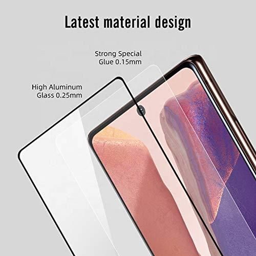 Samsung Note 20 Ultra tempered glass full glue edge to edge scratchproof guard Screen Guard For Samsung Note 20 with free installation kit - Black