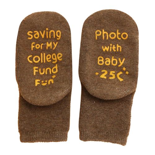 2021 Baby Girls Boys Plush Children Socks Solid Color Socks With English Letters,Coffee,Free Size NO5116