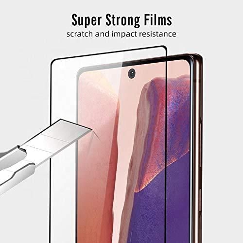 Samsung Note 20 Ultra tempered glass full glue edge to edge scratchproof guard Screen Guard For Samsung Note 20 with free installation kit - Black