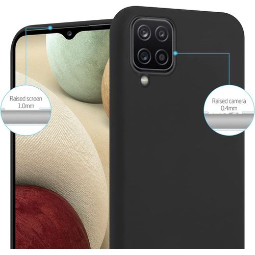 Samsung Galaxy A12, A13 4G, A13 5G, A14, A15 5G Silicon Phone Cover Case-Black