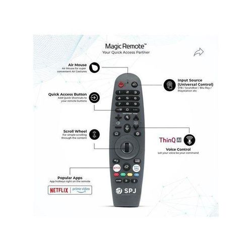 SPJ 65 Inch Smart Frameless UHD 4K Ai ThinQ Webos Series TV - Black.