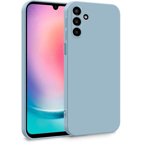 Samsung Galaxy A20, A21, A22 4G, A23, A24, A25 Silicon Phone Cover Case-Blue