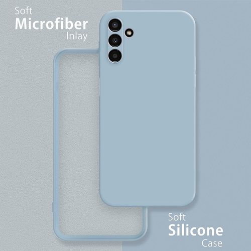 Samsung Galaxy A20, A21, A22 4G, A23, A24, A25 Silicon Phone Cover Case-Blue