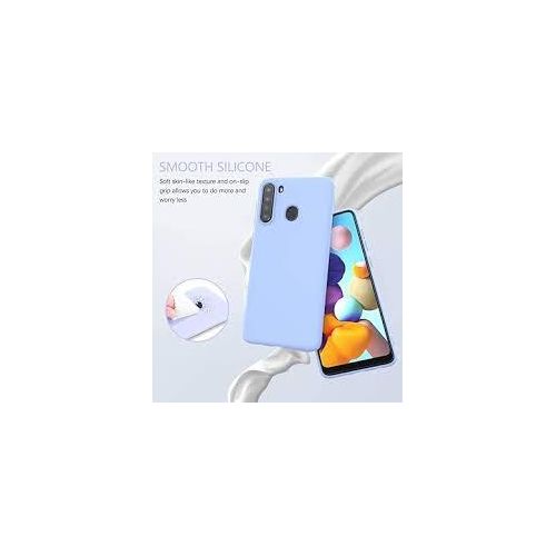 Samsung Galaxy A20, A21, A22 4G, A23, A24, A25 Silicon Phone Cover Case-Blue