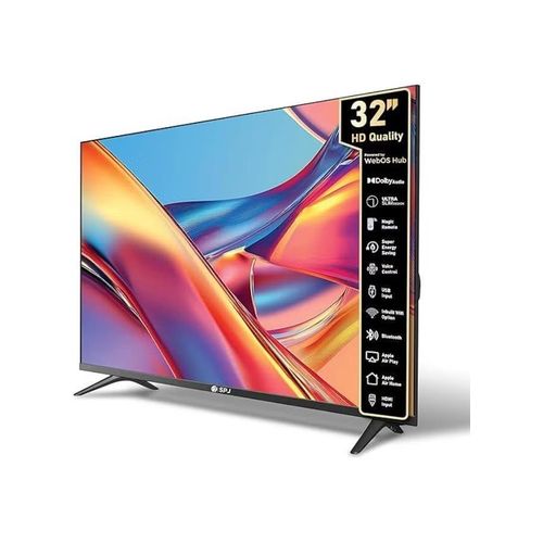 SPJ 32 Inch Smart Frameless FHD Ai ThinQ Webos Series LED TV - Black