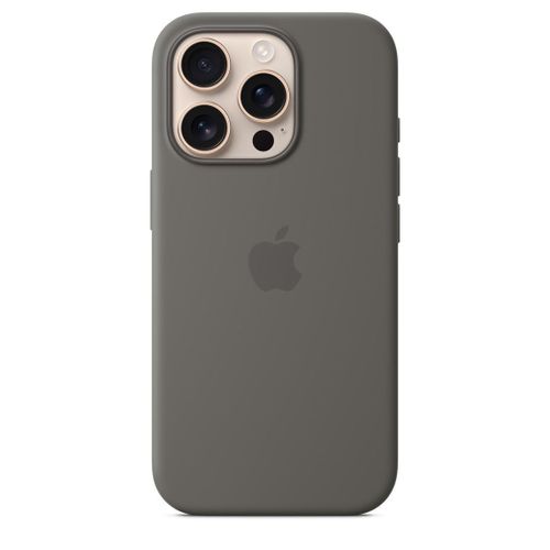 Apple IPhone 16 Pro , Pro Max  Silicone Phone Case With MagSafe Phone Cover &ndash; Stone Gray