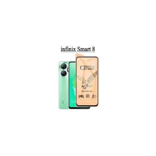 Infinix Smart 2, 3, 4, 5, 6, 7,8 HD Plus Matte Ceramic Screen Protector Anti Fingerprint Scratch Guard -Black