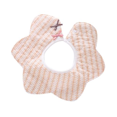 Saliva Towel Bibs 360 Degree Rotation Flower Shape Waterproof for Children Baby New,Retro Style NO5116