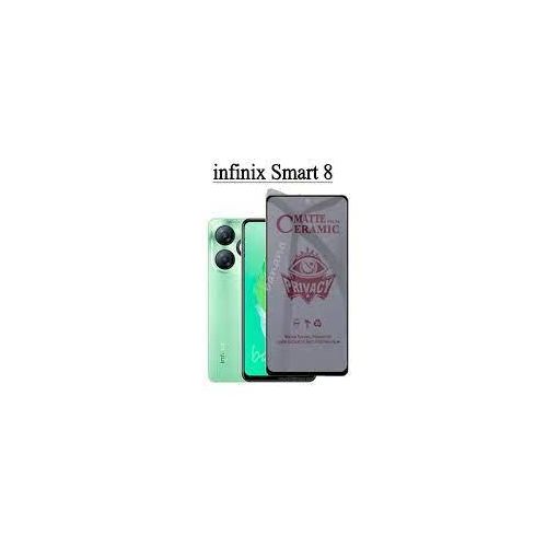 Infinix Smart 2, 3, 4, 5, 6, 7,8 HD Plus Matte Ceramic Screen Protector Anti Fingerprint Scratch Guard -Black