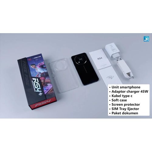 Itel RS4 RAM 16GB (8GB+8GB)+ROM 256GB Helio G99 45W 5000mAh 120hz Screen 50MP Camera - Black