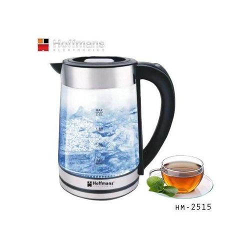 Hoffmans Transparent Electric Kettle 2.2ltrs - Transparent, Silver