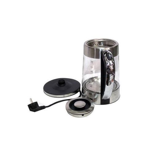 Hoffmans Transparent Electric Kettle 2.2ltrs - Transparent, Silver