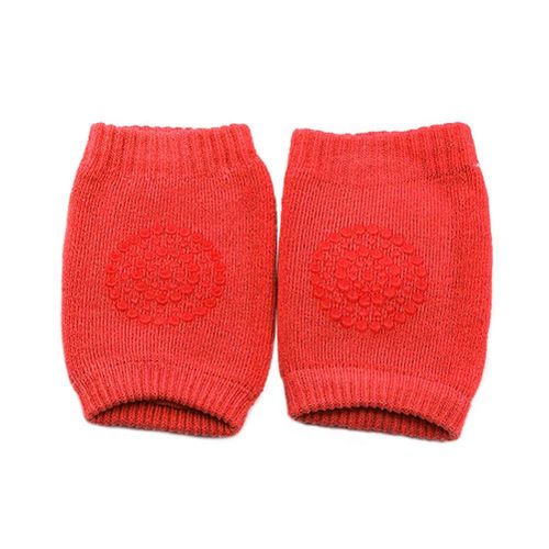 1 Pair Autumn Winter Baby Kneepad Anti-slip Elbow Cushion Safety Crawling Knee Protector Support Pad Infant Toddler Leg Warmer Kneecap,Red NO5116