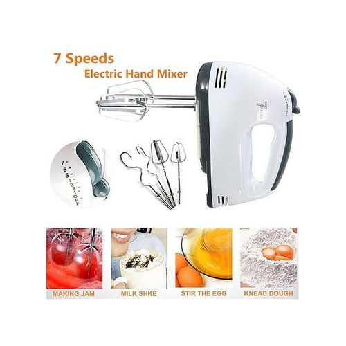 Ace Elec Hand Mixer With 4 Stirrers - HE-133 - 260W - White