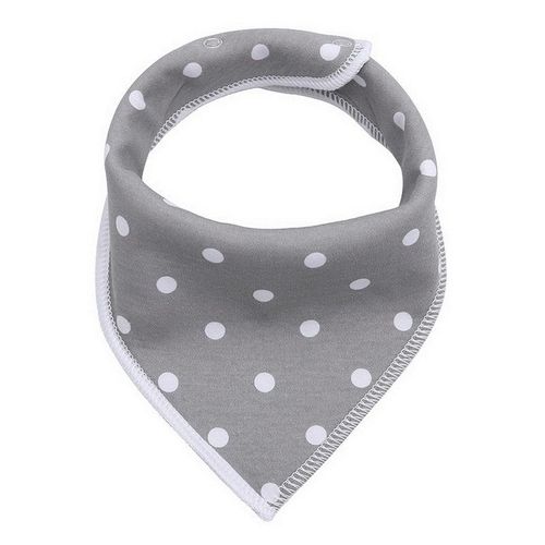 Cotton Baby Bib Towel Triangular Rotating Multi-function Bib Waterproof Bibs New,Grey Dots NO5114