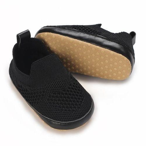 Casual Solid Color Slip On Woven Shoes For Baby Boys Breathable Lightweight Walking Shoes For Spring And Summer
